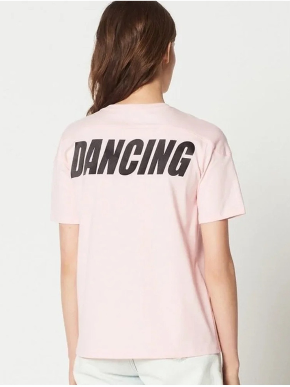 SANDRO pink keep on dancing tshirt